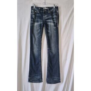 Big Star Womens Liv Vintage Boot Cut Stretch Low Rise Jeans 31 X 35